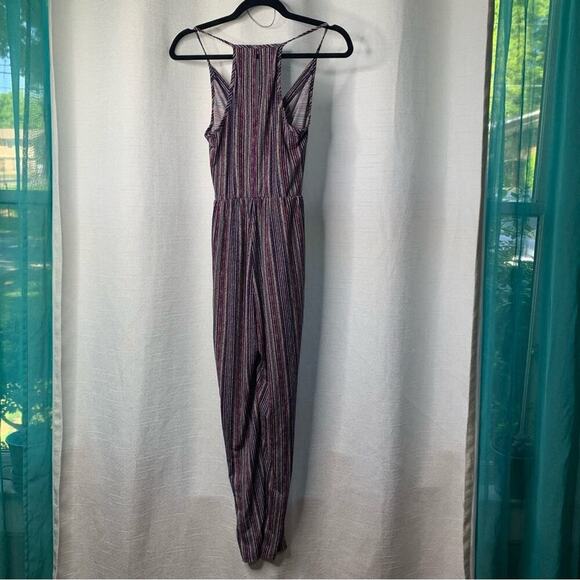BCBGeneration striped pocket halter jumpsuit pantsuit size XS - Picture 3 of 7